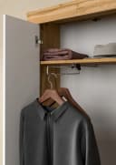 Home affaire Garderobenschrank Aosta 2 Türen Braun/Weiß Bild 5