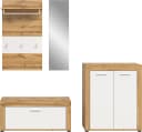 HOME AFFAIRE Garderoben-Set Aosta 4-teilig Weiß Eiche Nachbildung Bild 3