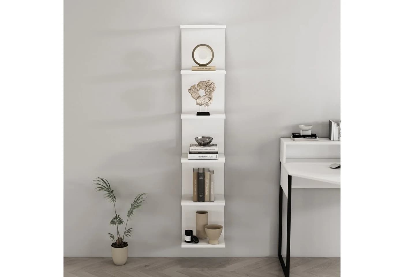 OTTO HOME Wandregal Moid Weiß FSC-zertifiziert Wandmontage