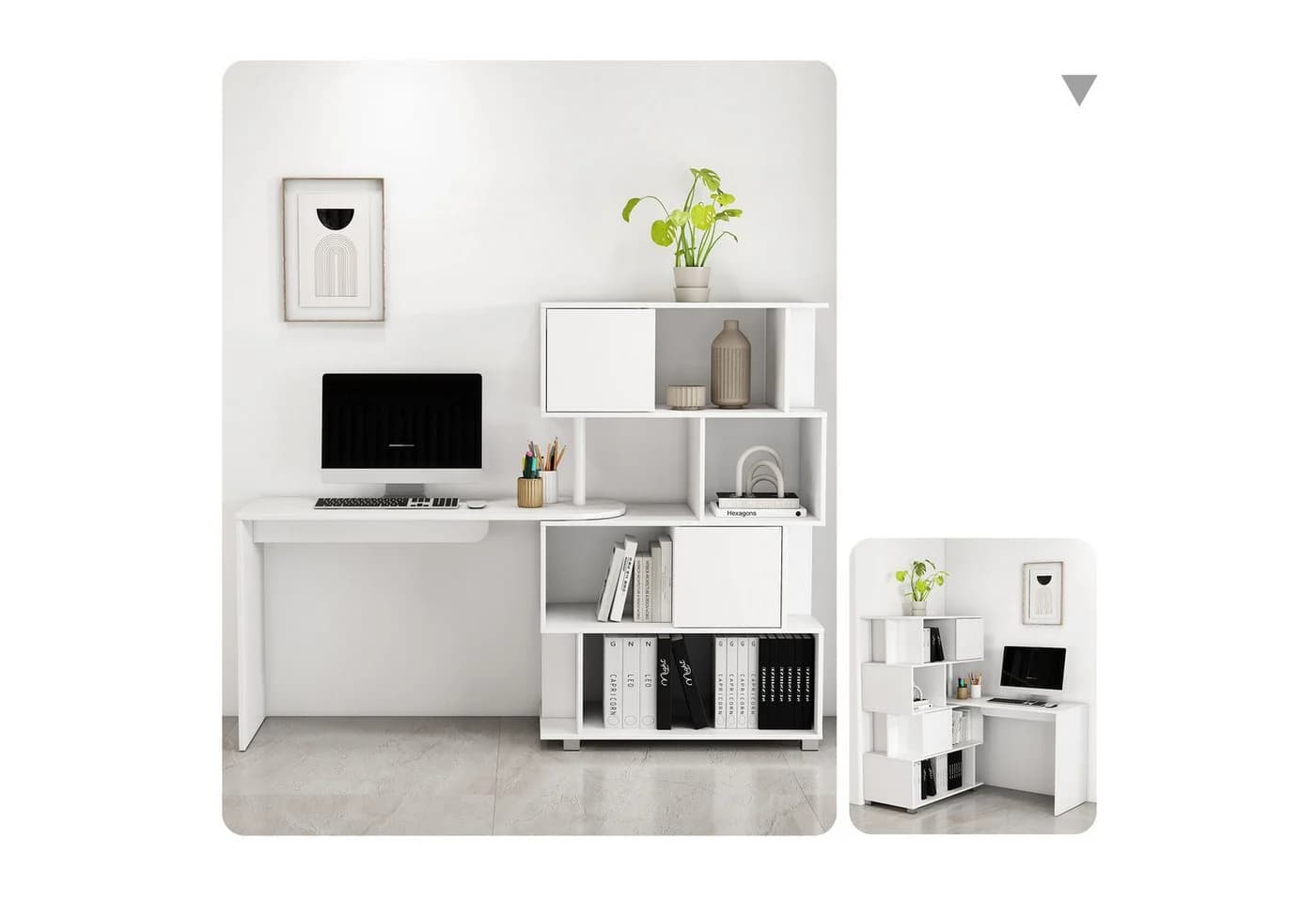 Schreibtisch OTTO HOME Inovo Weiß Multifunktional - Bild 2