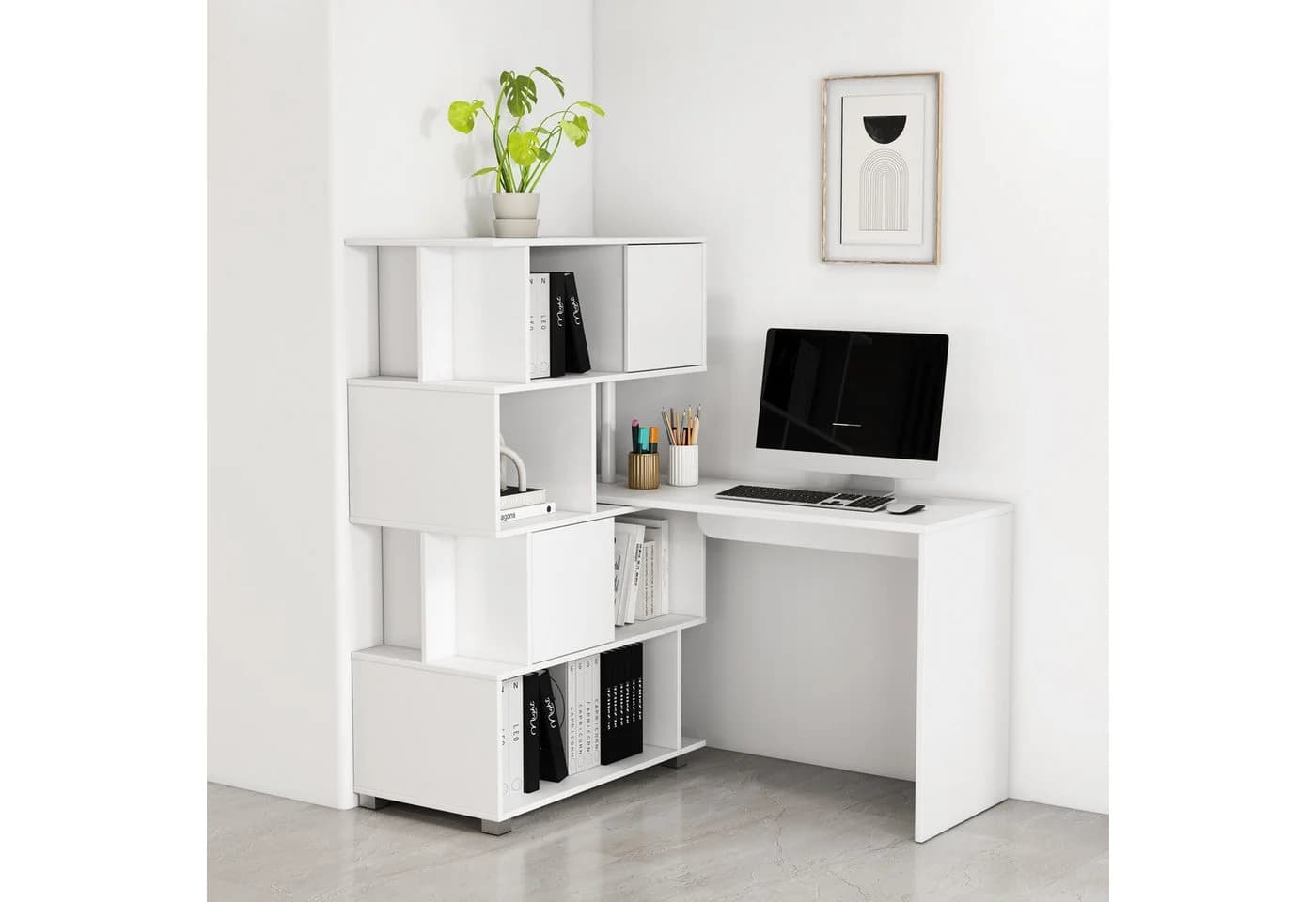 Schreibtisch OTTO HOME Inovo Weiß Multifunktional - Bild 3