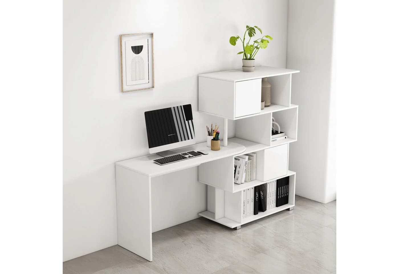 Schreibtisch OTTO HOME Inovo Weiß Multifunktional - Bild 4
