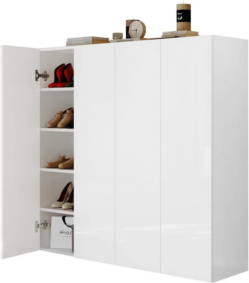 OTTO HOME Schuhschrank SMILE Weiß Hochglanz 10 Fächer - Bild 3