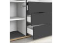 OTTO HOME GARDA Highboard 3 Türen 3 Schubladen Anthrazit Eiche Bild 5