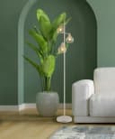 My Home Stehlampe Heta Metall Cremefarben mit Fußtrittschalter Bild 1