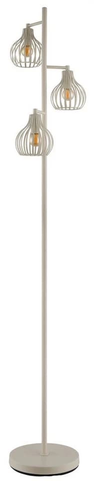 My Home Stehlampe Heta Metall Cremefarben mit Fußtrittschalter - Bild 3