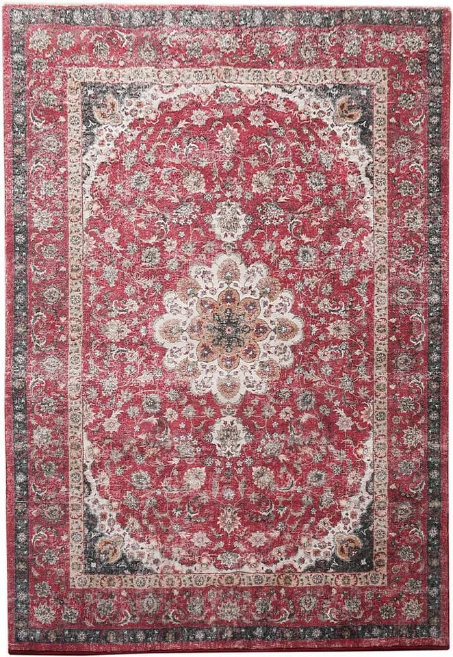 Teppich Omar Druckteppich Orientalisches Design Mehrfarbig Kunstfaser