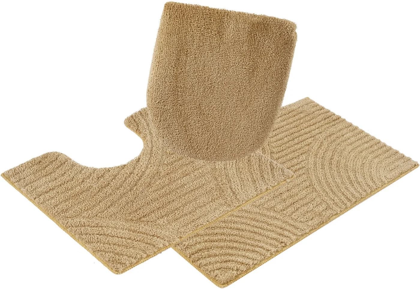 my home Badematte Ognon, Scandi, Boho, modernes Muster, rutschhemmend beschichtet, fußbodenheizungsgeeignet, schnell trocknend, strapazierfähig, Polyester