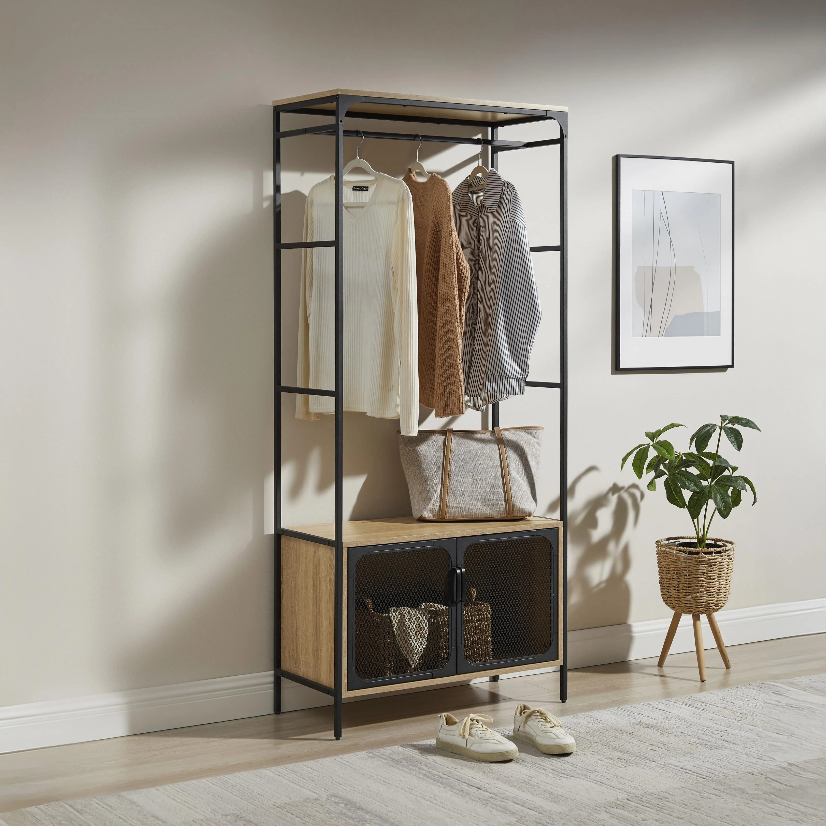 Regal OTTO HOME Amance Naturfarben Metallgestell
