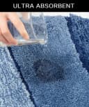 my home Badematte Josie Badvorleger Badezimmer Teppich Blau Wellen-Motiv Bild 5