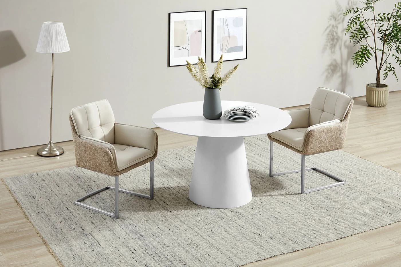 Esstisch OTTO HOME Josselin Weiß Zement-Optik