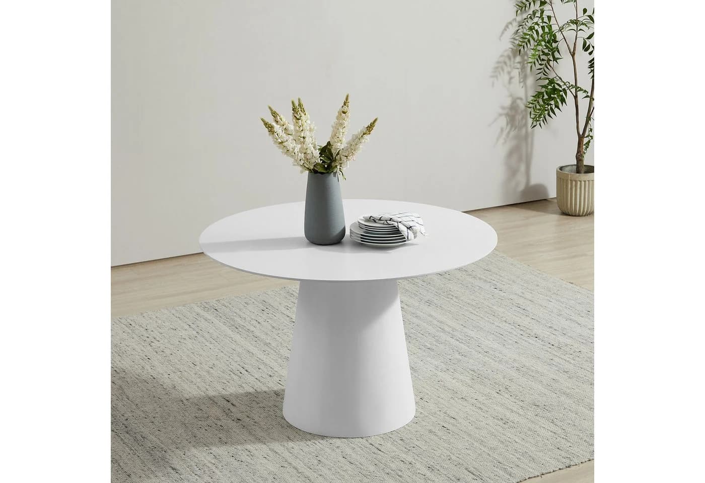 Esstisch OTTO HOME Josselin Weiß Zement-Optik - Bild 2