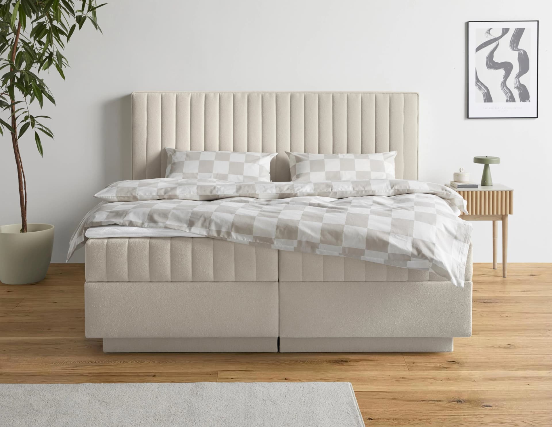 Boxbett Moonio Homsy by Ana Johnson Creme Bettkasten