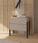 OTTO HOME Nachtkommode Jukon Kaschmir Modern 2 Schubladen Push-to-open Bild 2