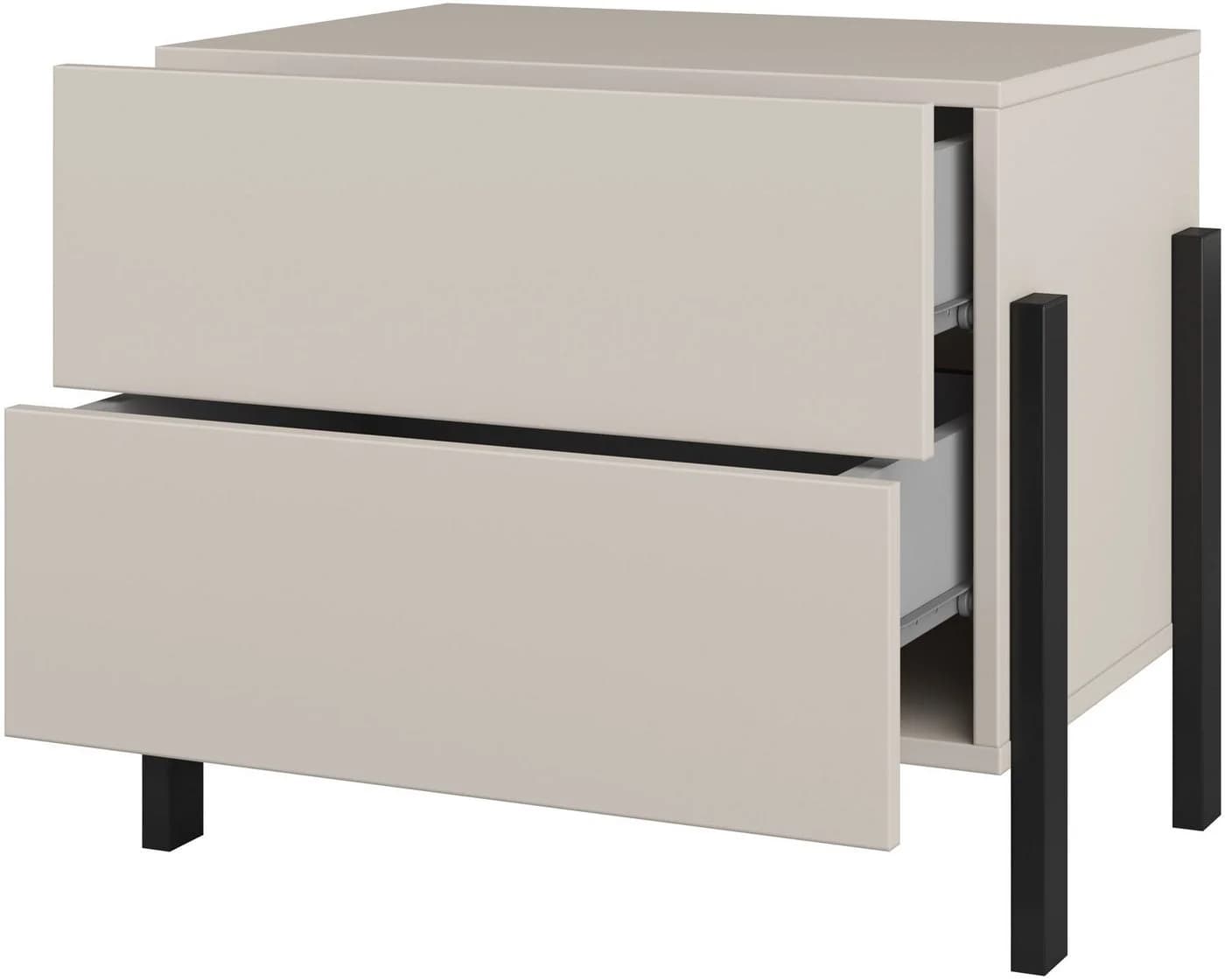 OTTO HOME Nachtkommode Jukon Kaschmir Modern 2 Schubladen Push-to-open - Bild 5