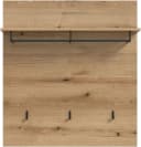 HOME AFFAIRE Garderobenpaneel Siena Eiche mit Haken und Stange Bild 3