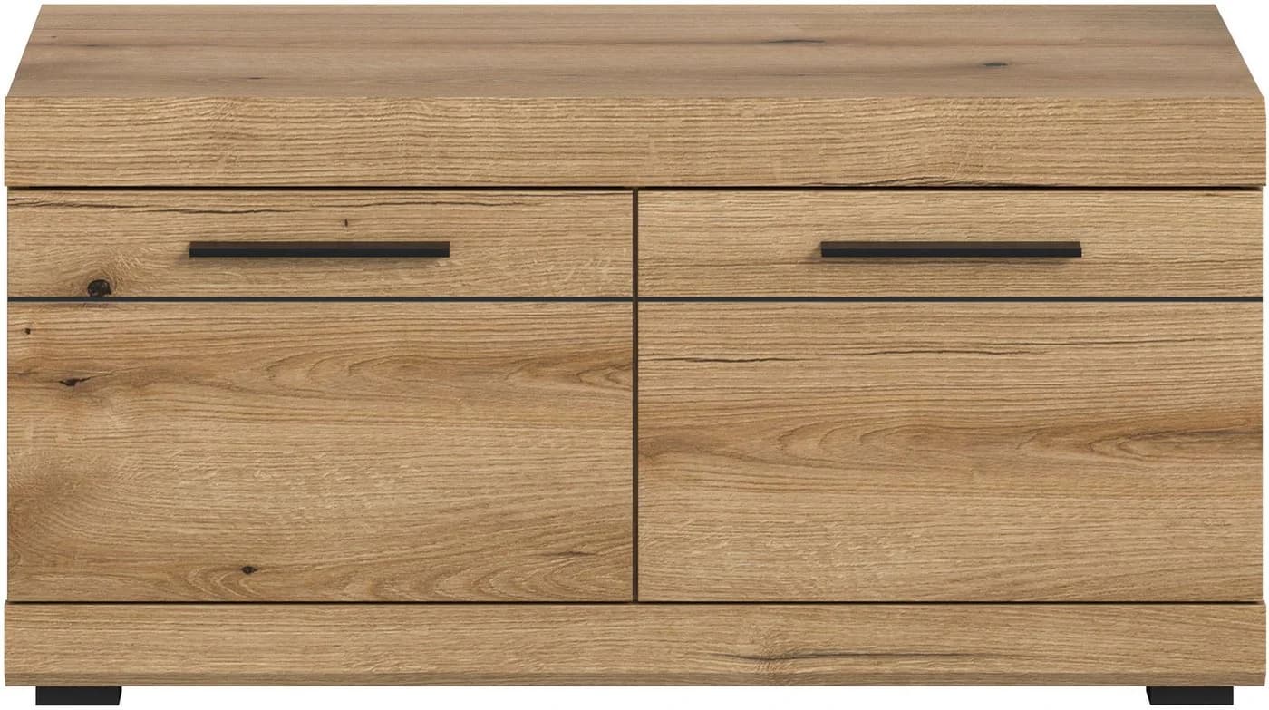 Home Affaire Sitzbank Siena 90cm Eiche Anthrazit mit Stauraum - Bild 3