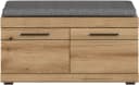 Home Affaire Sitzbank Siena 90cm Eiche Anthrazit mit Stauraum Bild 4