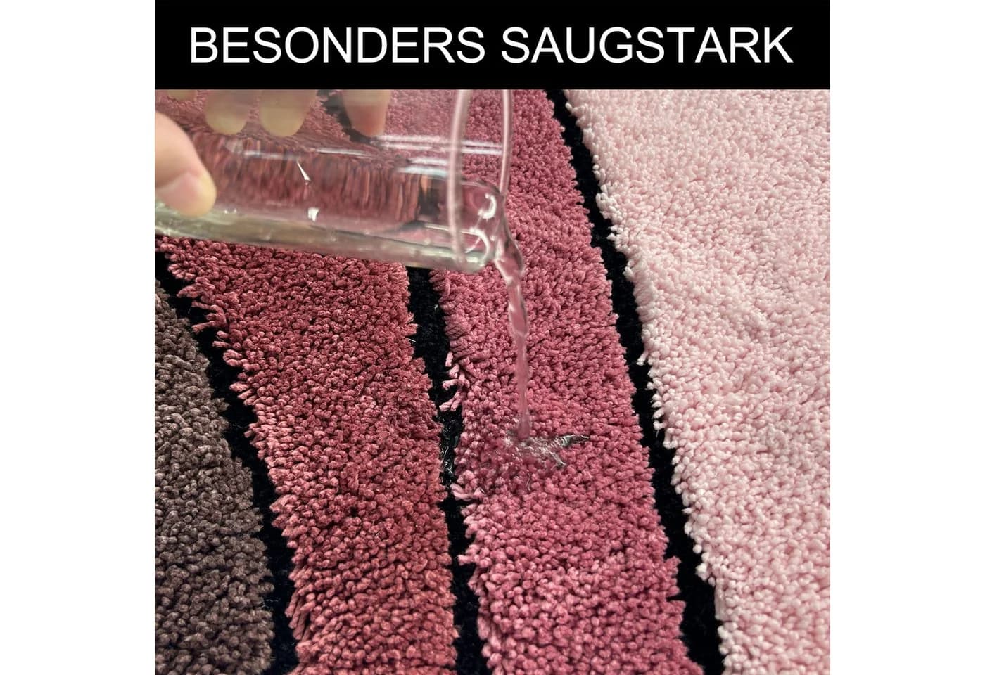 My Home Badematte Josie, Badvorleger, Badezimmer Teppich, Höhe 20 mm, rutschhemmend beschichtet, fußbodenheizungsgeeignet, schnell trocknend, strapazierfähig, Polyester, rechteckig, 3-tlg. Stand-WC Set, Badteppich, Badematten, rechteckig, rund & als 3-tlg. Set erhältlich - Bild 5