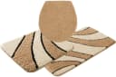 my home Badematte Anna Badvorleger Wellen-Motiv Sand/Natur Bild 1