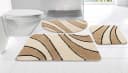 my home Badematte Anna Badvorleger Wellen-Motiv Sand/Natur Bild 2