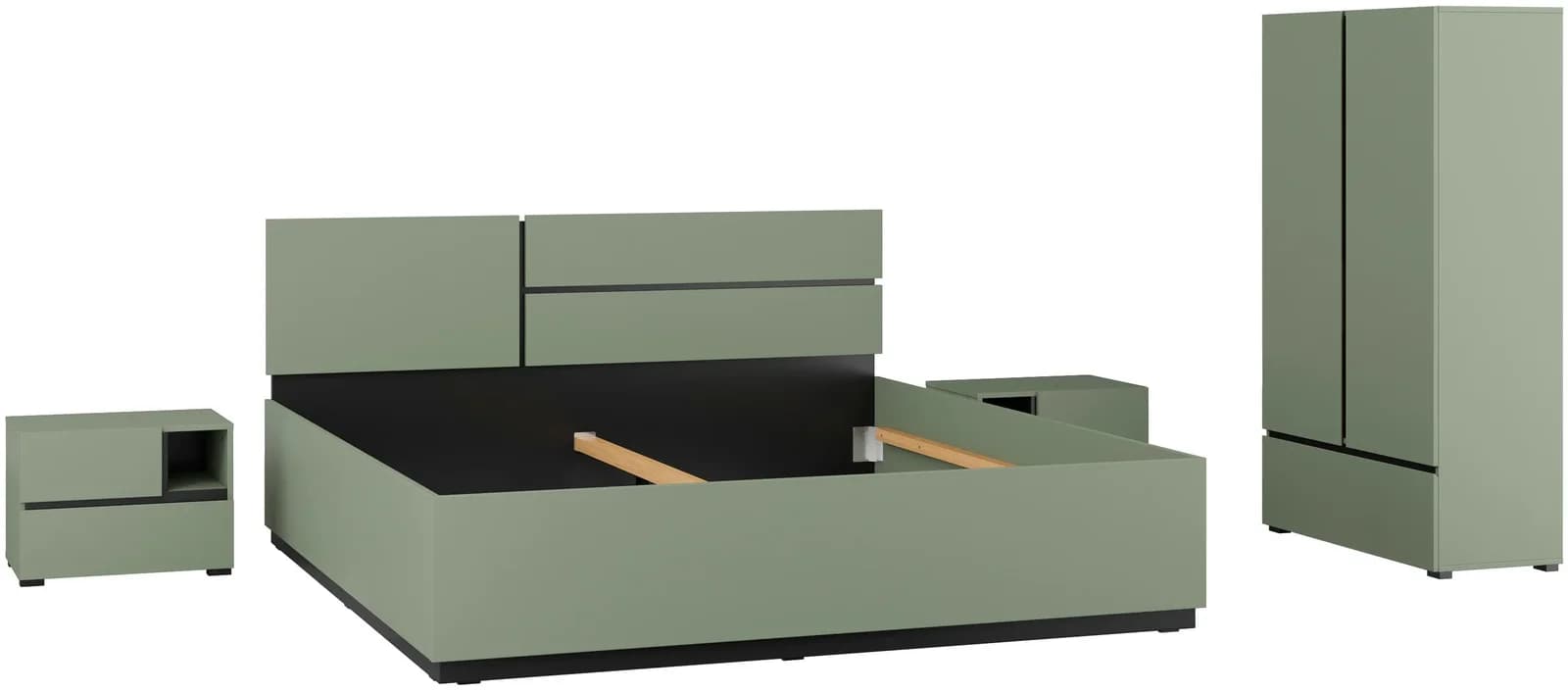 OTTO HOME Schlafzimmer-Set Cross Salbei Modern