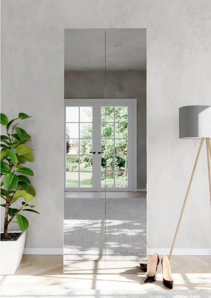 OTTO HOME Schuhschrank SMILE Weiß Hochglanz mit Spiegeltüren