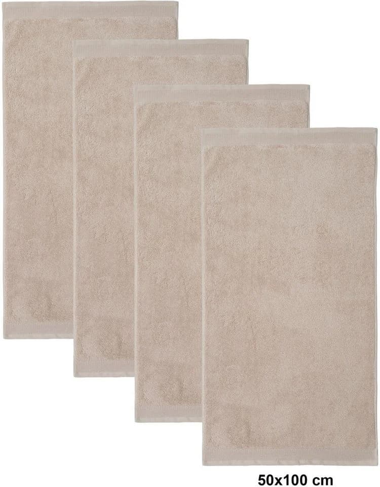 OTTO HOME Handtuchset Fenya 4-tlg. Beige 550gr/m² Webfrottier - Bild 4