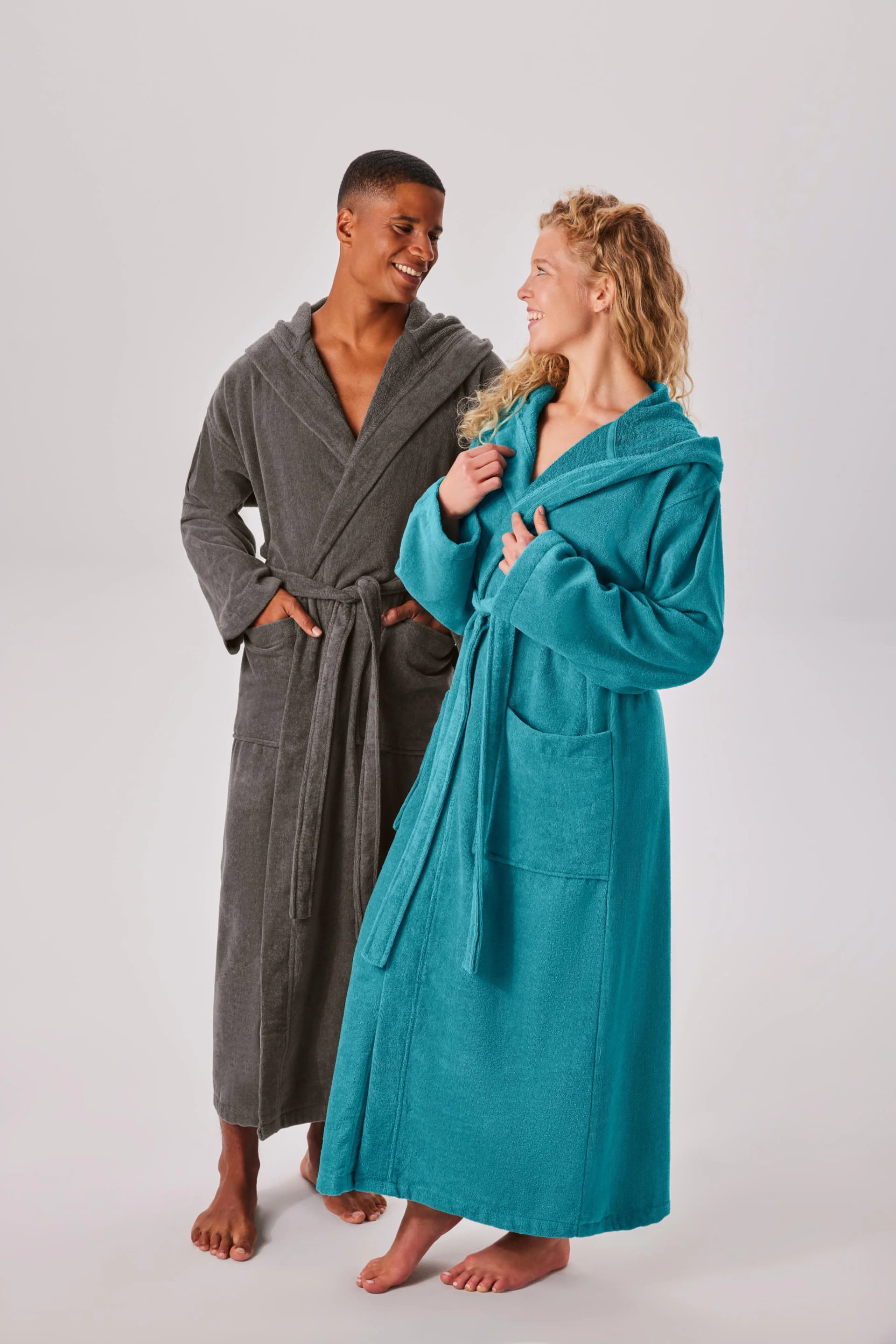 Unisex-Bademantel Regona OTTO HOME Anthrazit 140cm Veloursfrottier