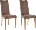 Home affaire Esszimmerstuhl Roberta Set 2 St. Eiche massiv Braun Bild 2