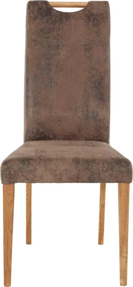 Home affaire Esszimmerstuhl Roberta Set 2 St. Eiche massiv Braun - Bild 3