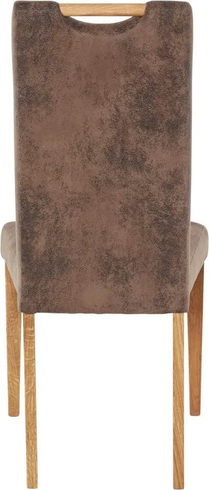 Home affaire Esszimmerstuhl Roberta Set 2 St. Eiche massiv Braun - Bild 4