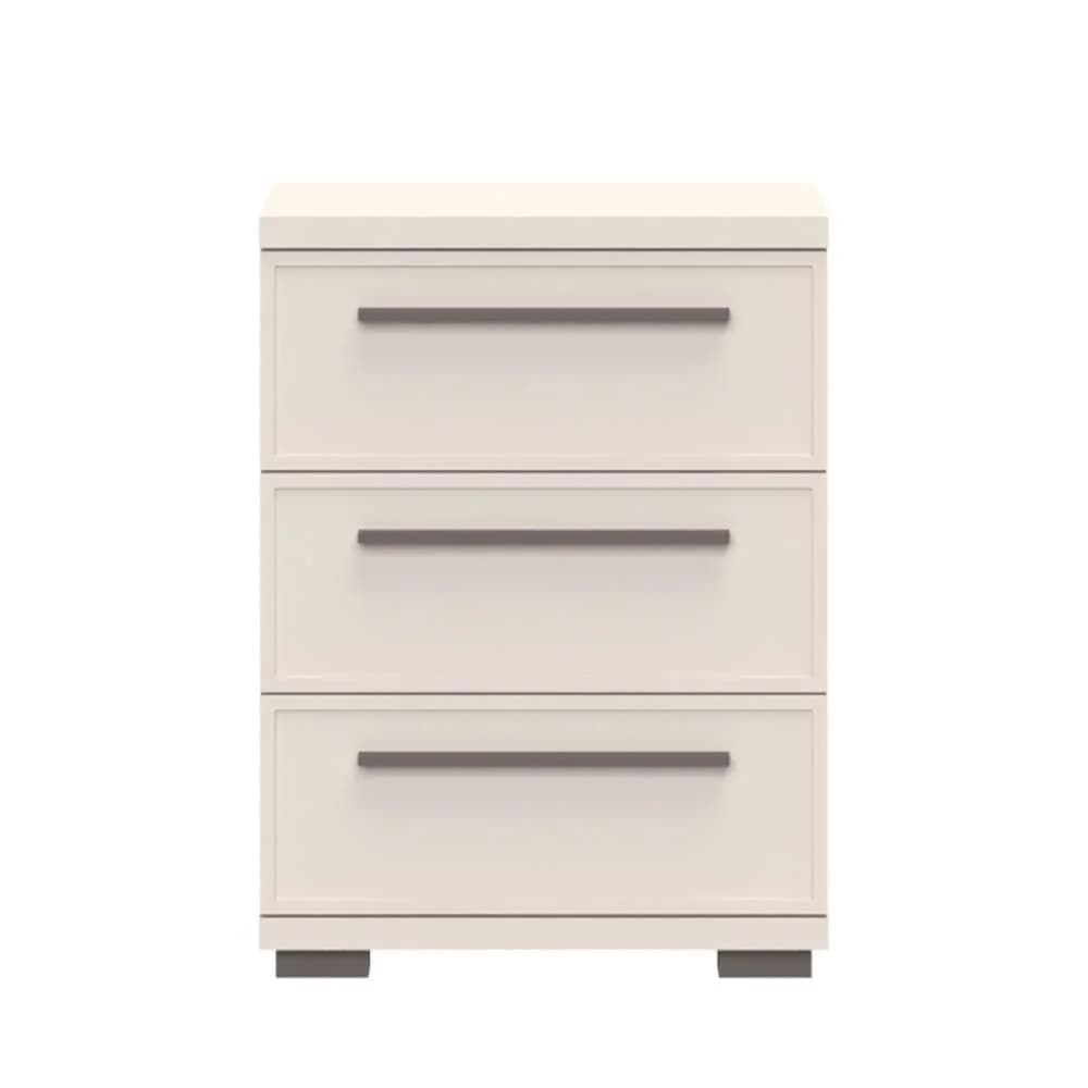Nachtkonsole Opera von Places of Style, 3 Schubladen, Cashmere Farbe, Soft-Close-Funktion