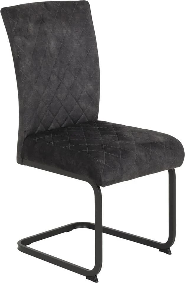 OTTO HOME Freischwinger LINA 2er Set Grau Metall - Bild 4