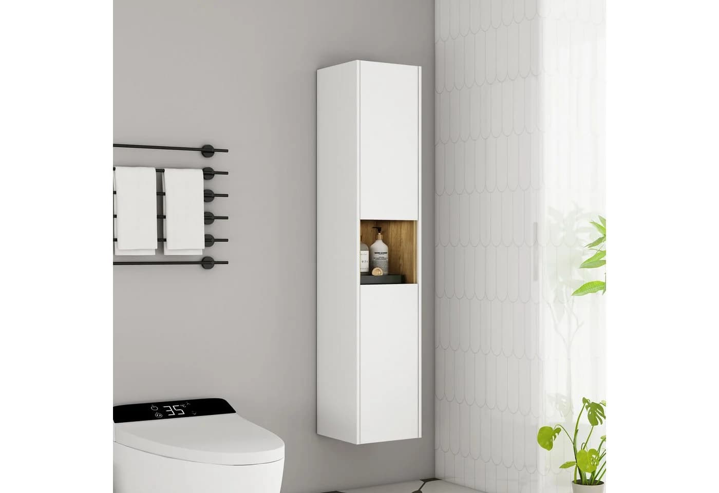 Welltime Hochschrank VALENCIA Weiß