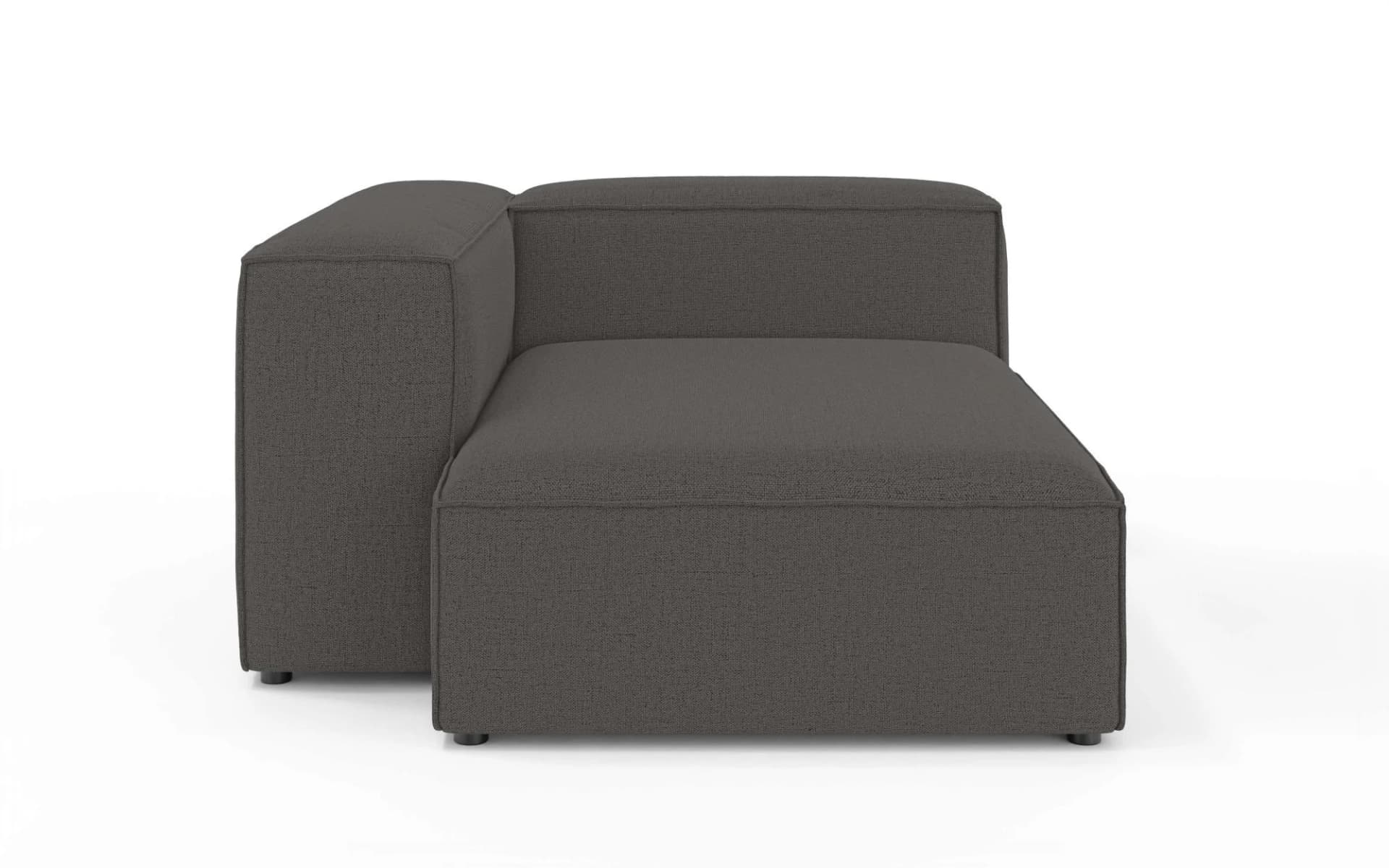Ottomane XL HAILY von OTTO HOME Dunkelgrau