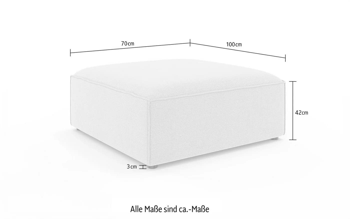 OTTO HOME Polsterhocker HAILY hellbeige - Bild 4