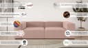 Big-Sofa OTTO HOME XL HAILY Modularsofa extra tief, 100% Polyester, 260x130x72 cm Bild 3