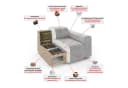 Big-Sofa OTTO HOME XL HAILY Modularsofa extra tief, 100% Polyester, 260x130x72 cm Bild 4
