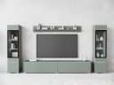 HOME AFFAIRE VERA II Wohnwand Set Salbei Modern Bild 2