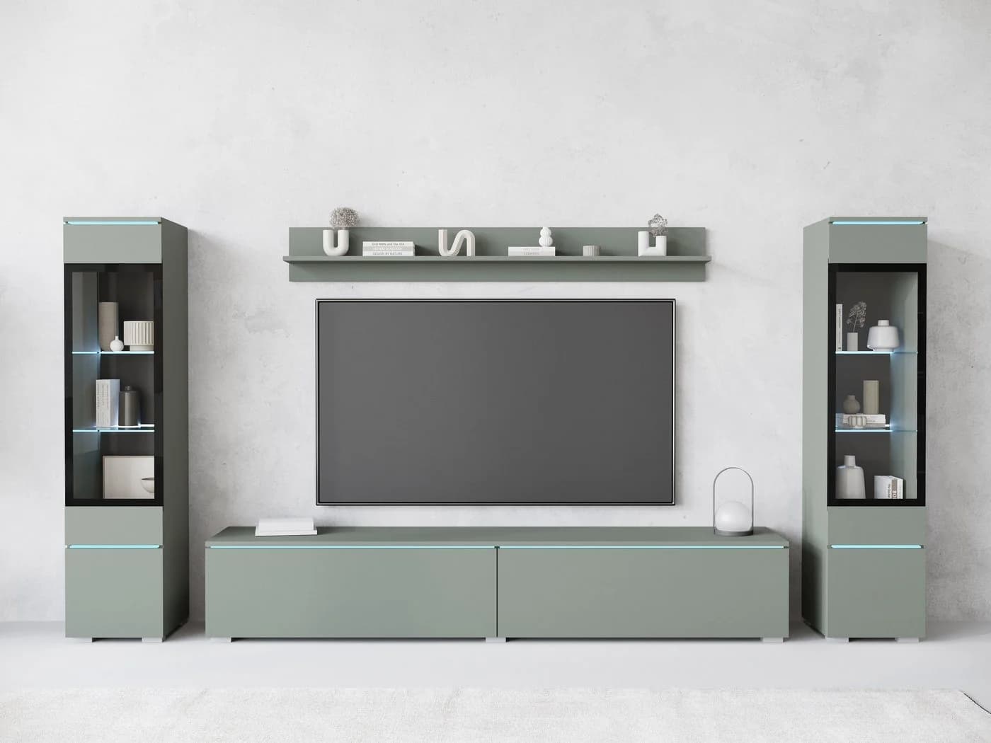 HOME AFFAIRE VERA II Wohnwand Set Salbei Modern - Bild 2