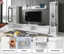 HOME AFFAIRE VERA II Wohnwand Set Salbei Modern Bild 4