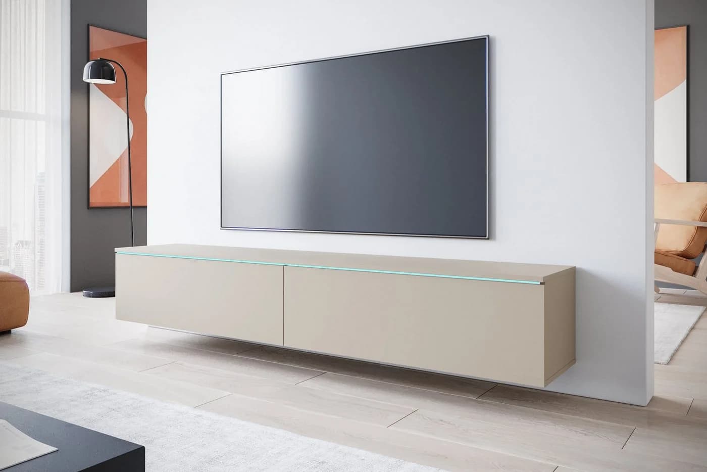 Home affaire Lowboard VERA Modernes TV-Board 180 cm Weiß - Bild 5