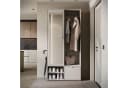 Home Affaire Garderobenschrank DINO Beige mit Spiegel und Kleiderstange Bild 1
