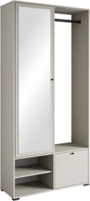 Home Affaire Garderobenschrank DINO Beige mit Spiegel und Kleiderstange Bild 2