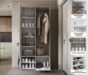 Home Affaire Garderobenschrank DINO Beige mit Spiegel und Kleiderstange Bild 3