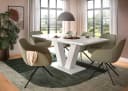 HOME AFFAIRE Esstisch Motus Weiß Ausziehbar 150-190 cm Bild 1