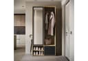 HOME AFFAIRE Garderobenschrank DINO Schwarz Matt mit Spiegel Bild 1