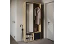 HOME AFFAIRE Garderobenschrank DINO Schwarz Matt mit Spiegel Bild 4