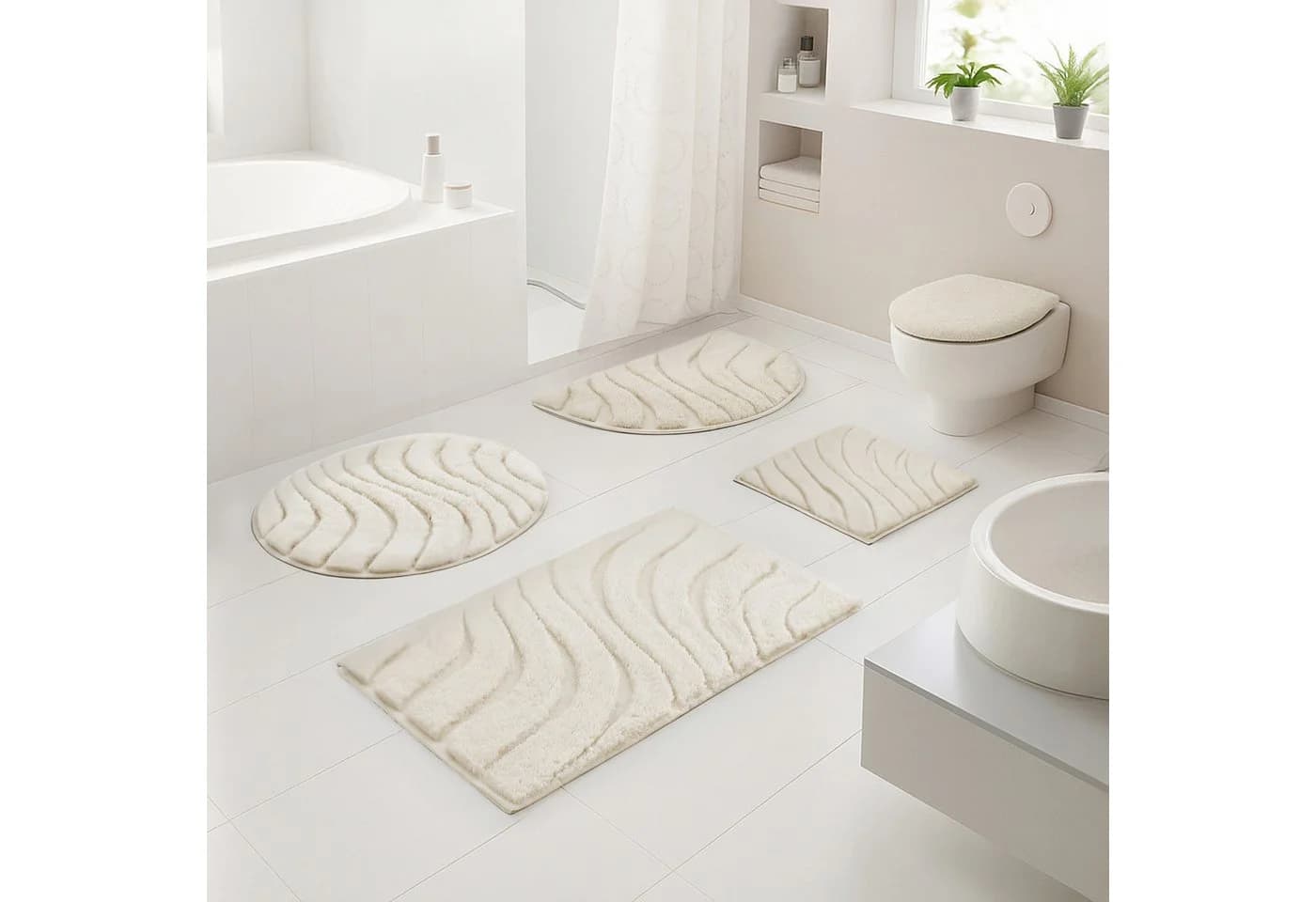 OTTO home Badematte Levii Beige Hoch-Tief-Effekt - Bild 2